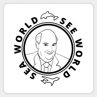 Kevin Sea or See World Office Sticker